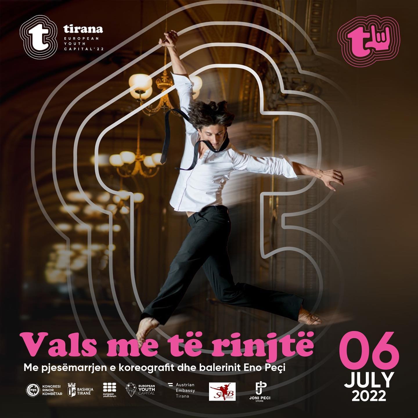 Balerini Eno Peçi mban koncert nesër te Sheshi “Skënderbej” në Tiranë