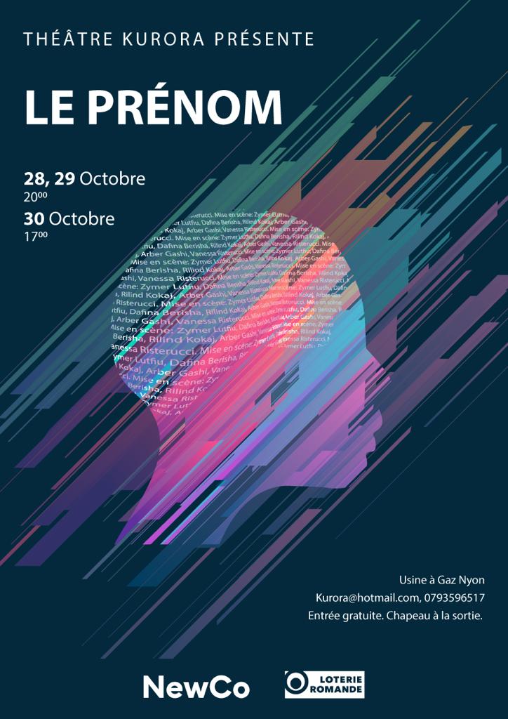 Teatri “Kurora” i qytetit të Nionit në Zvicër shfaq pjesën teatrale në gjuhën frenge «Le Prénom»