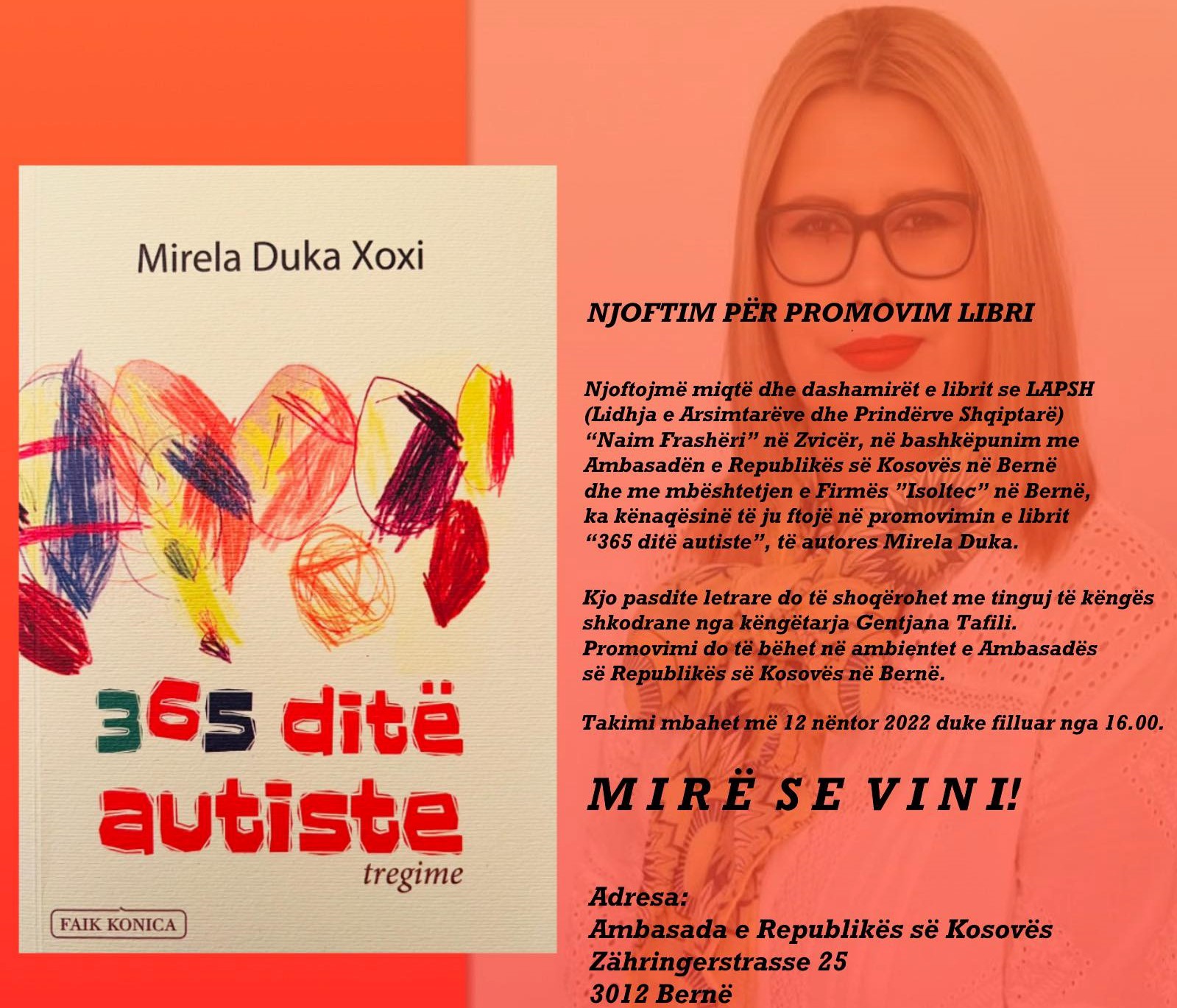 Promovohet libri “365 ditë autiste”, nga Mirela Duka-Xoxi