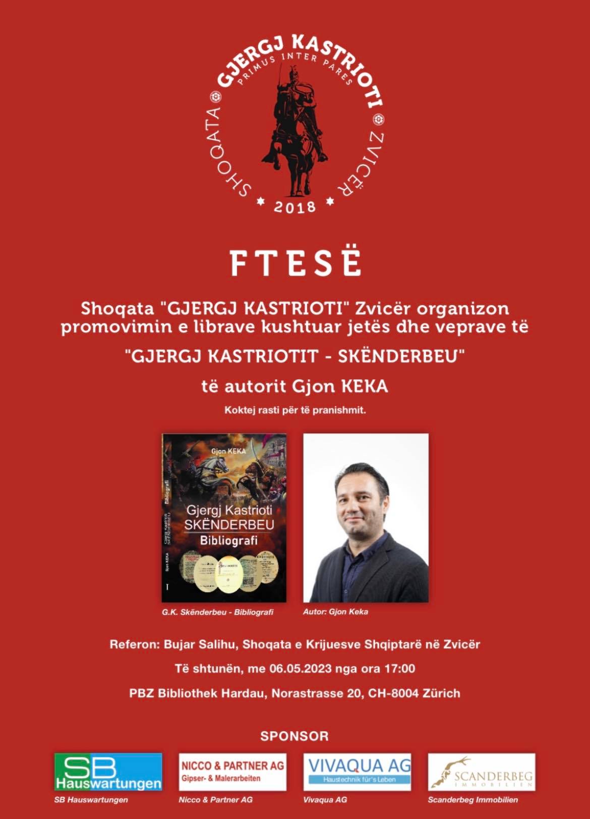 Cyrih: Promovohet libri “Gjergj Kastrioti-Skënderbeu, bibliografi” nga Gjon Keka