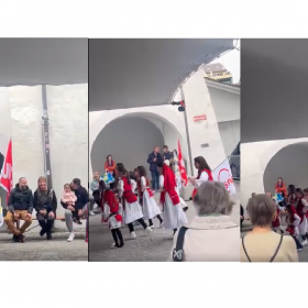 Jehon kënga e vallja shqipe në sheshin Thun
