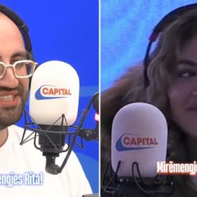 Rita Ora befasohet në radion britanike, moderatori ishte shqiptar