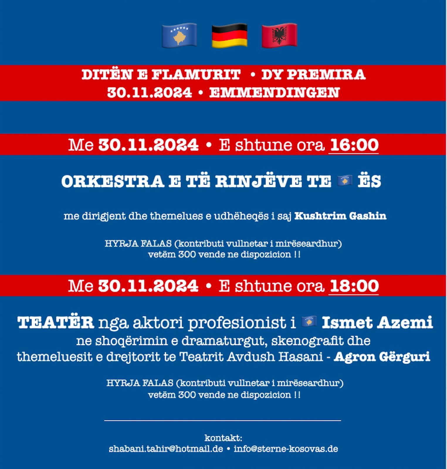 Orkestra e të Rinjve të Kosovës, koncert për 28 Nëntorin, në Gjermani