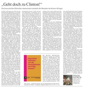 Gazeta gjermane publikon recension për librin e Shkelzen Gashit, “Masakrat në Kosovë 1998-1999”