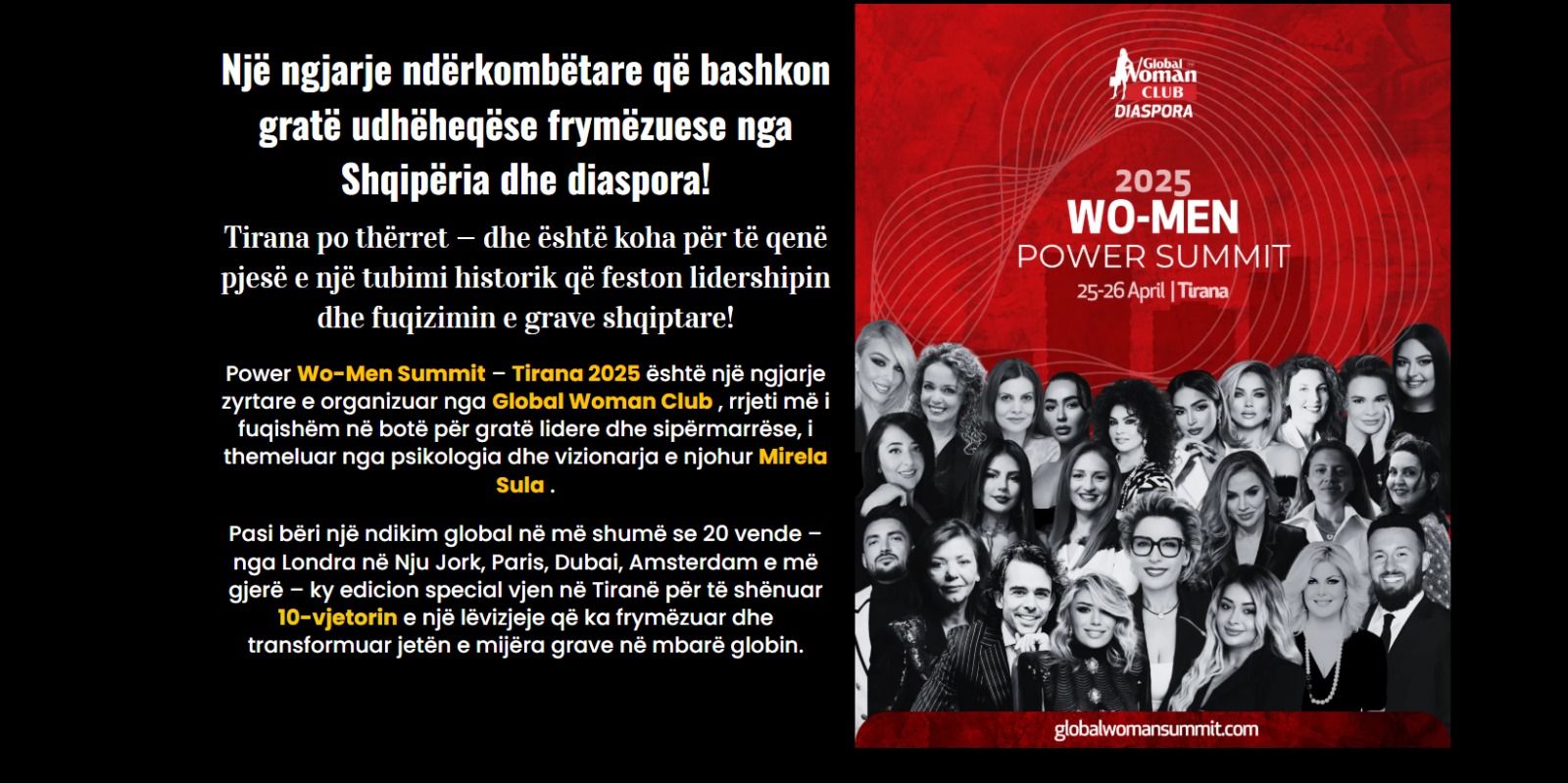 Wo-Men Power 2025: Samiti që bashkon gratë shqiptare nga e gjithë bota