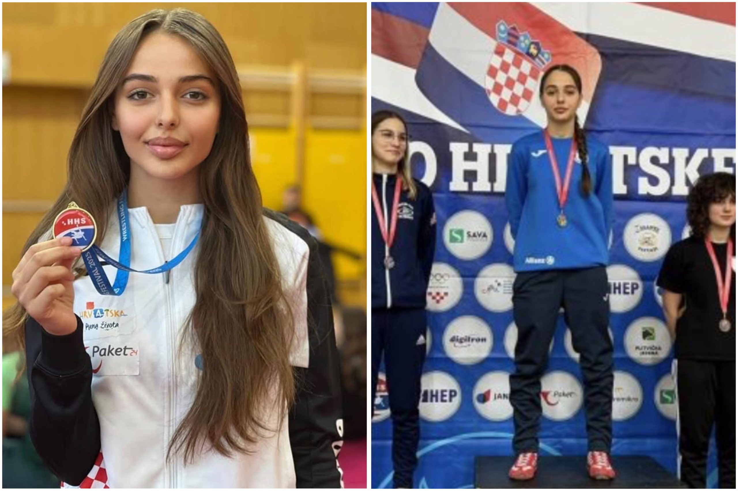 Kroaci: Talentja shqiptare e mundjes, Ajla Kadriji, shkëlqeu në turneun “Wrestling Festival”