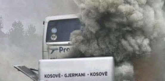 Djegia e autobusit nga Kosova në Gjermani, pa pasoja në njerëz