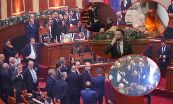 Kuvendi në Shqipëri e mbyll vitin me tensione  çfarë ndodhi në seancën me tym  sharje e zhurmë