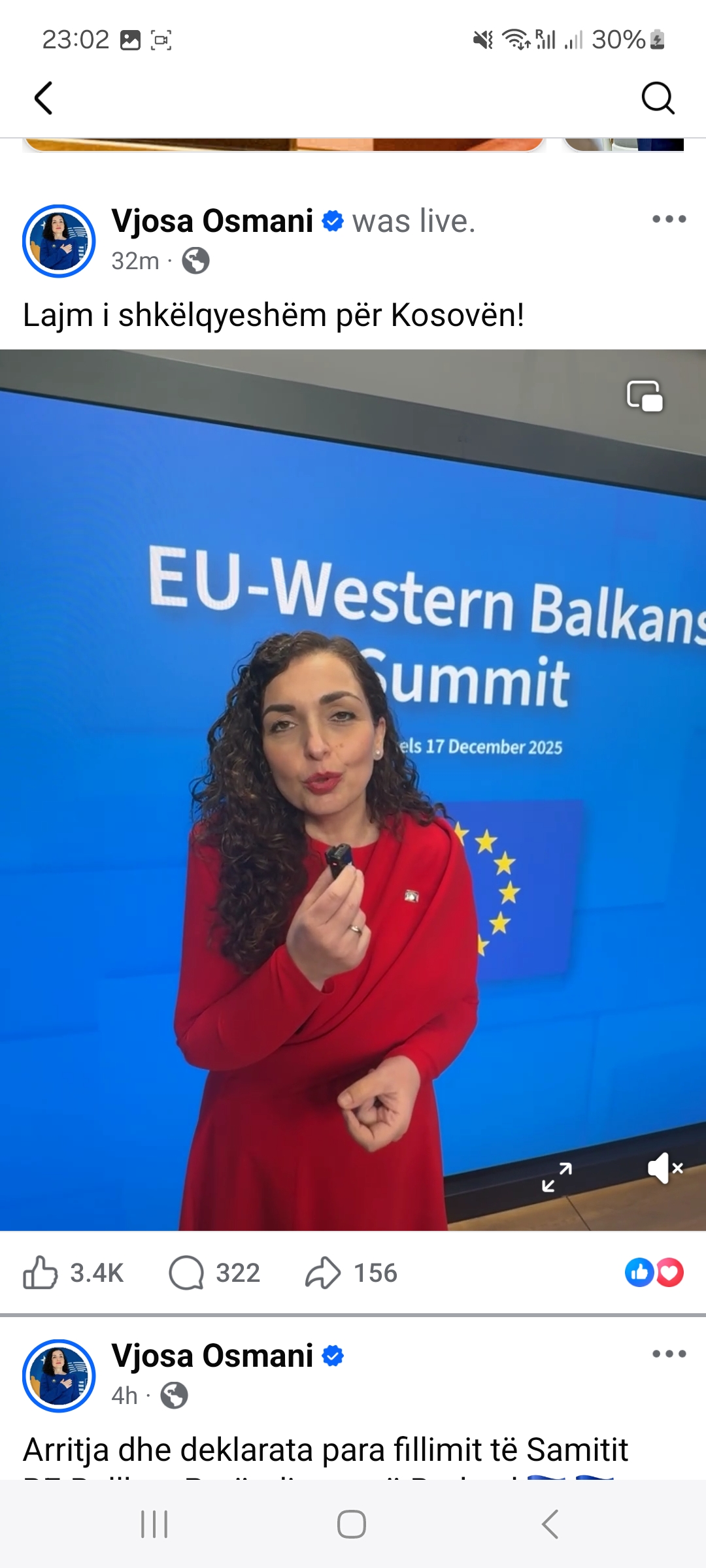 Osmani nga Brukseli  BE vendos heqjen e plotë të masave ndaj Kosovës