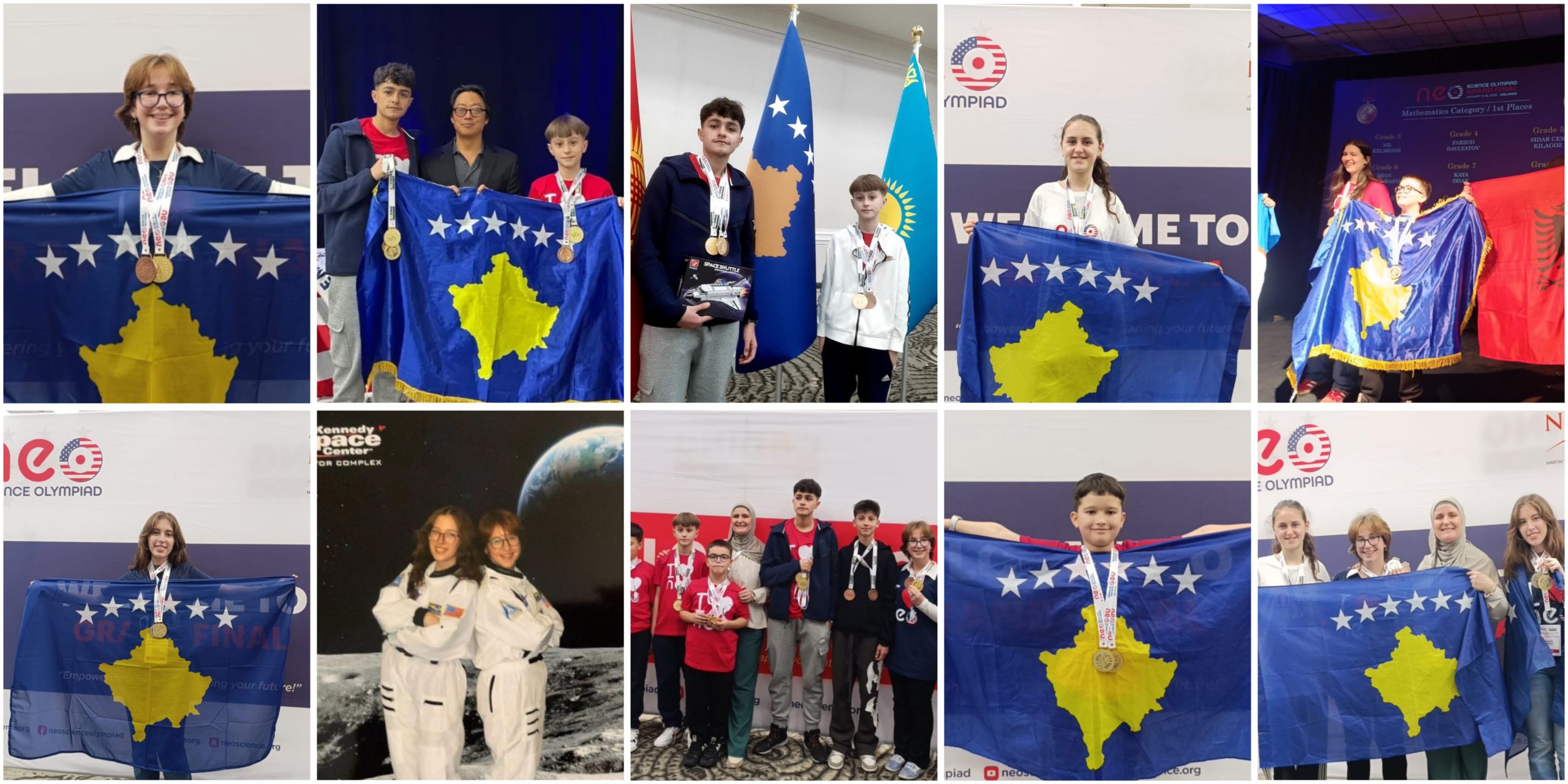 30 medalje për Kosovën në SHBA  nxënësit shkëlqejnë në NEO Science Olympiad