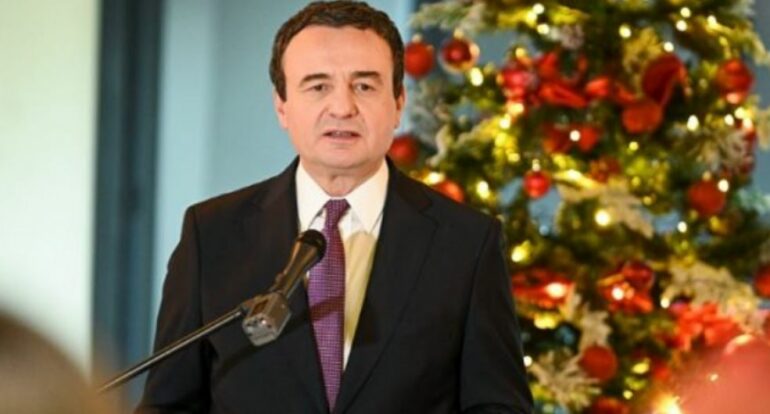 Kurti uron qytetarët për Vitin e Ri 2026