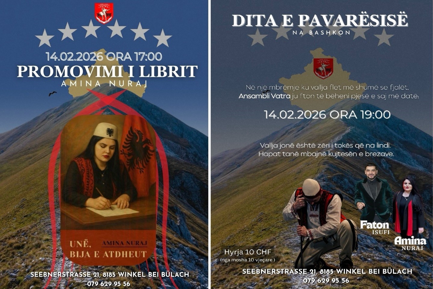 Ansambli  Vatra  shënon 17 Shkurtin me promovim libri dhe koncert