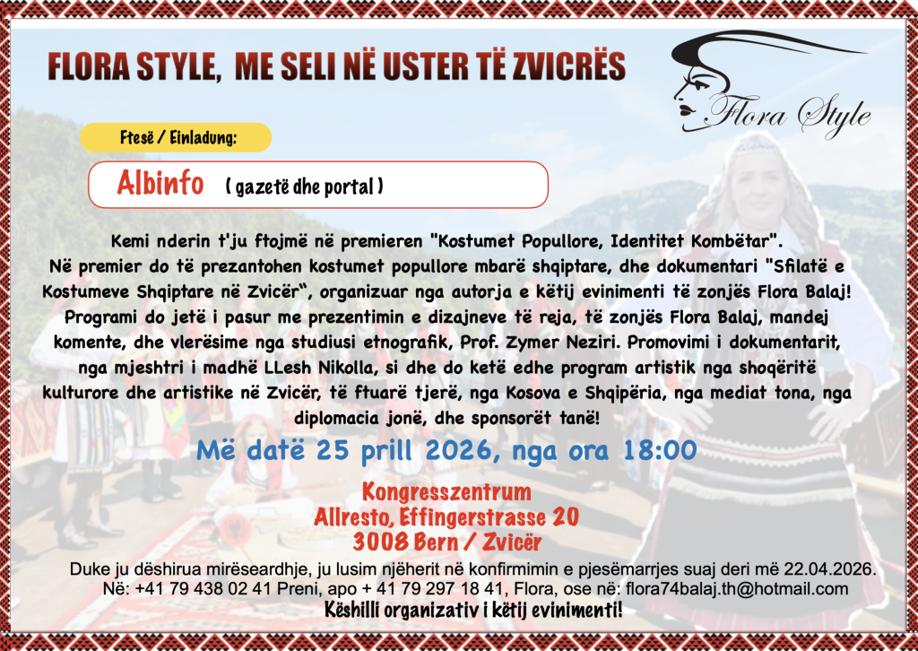 Ngjarje kulturore në Bernë   Kostumet Popullore  Identitet Kombëtar 