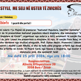 Ngjarje kulturore në Bernë: “Kostumet Popullore, Identitet Kombëtar”