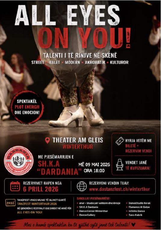SH.K.A “Dardania” në Winterthur: Festivali ndërkulturor që shpalos trashëgiminë shqiptare
