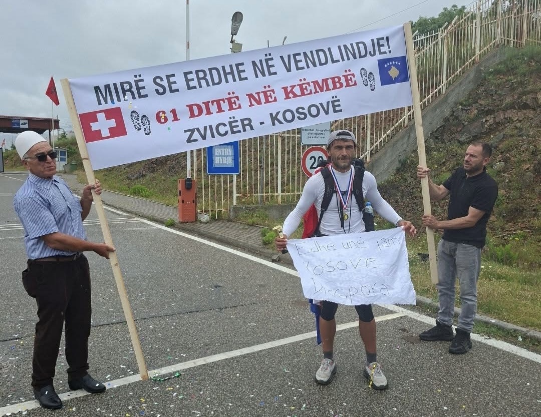 Nga Zvicra në Kosovë  këmbë  për 61 ditë