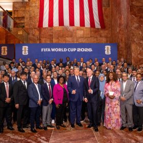 Armand Duka takon Donald Trump dhe Gianni Infantino në eventin e FIFA-s në New York
