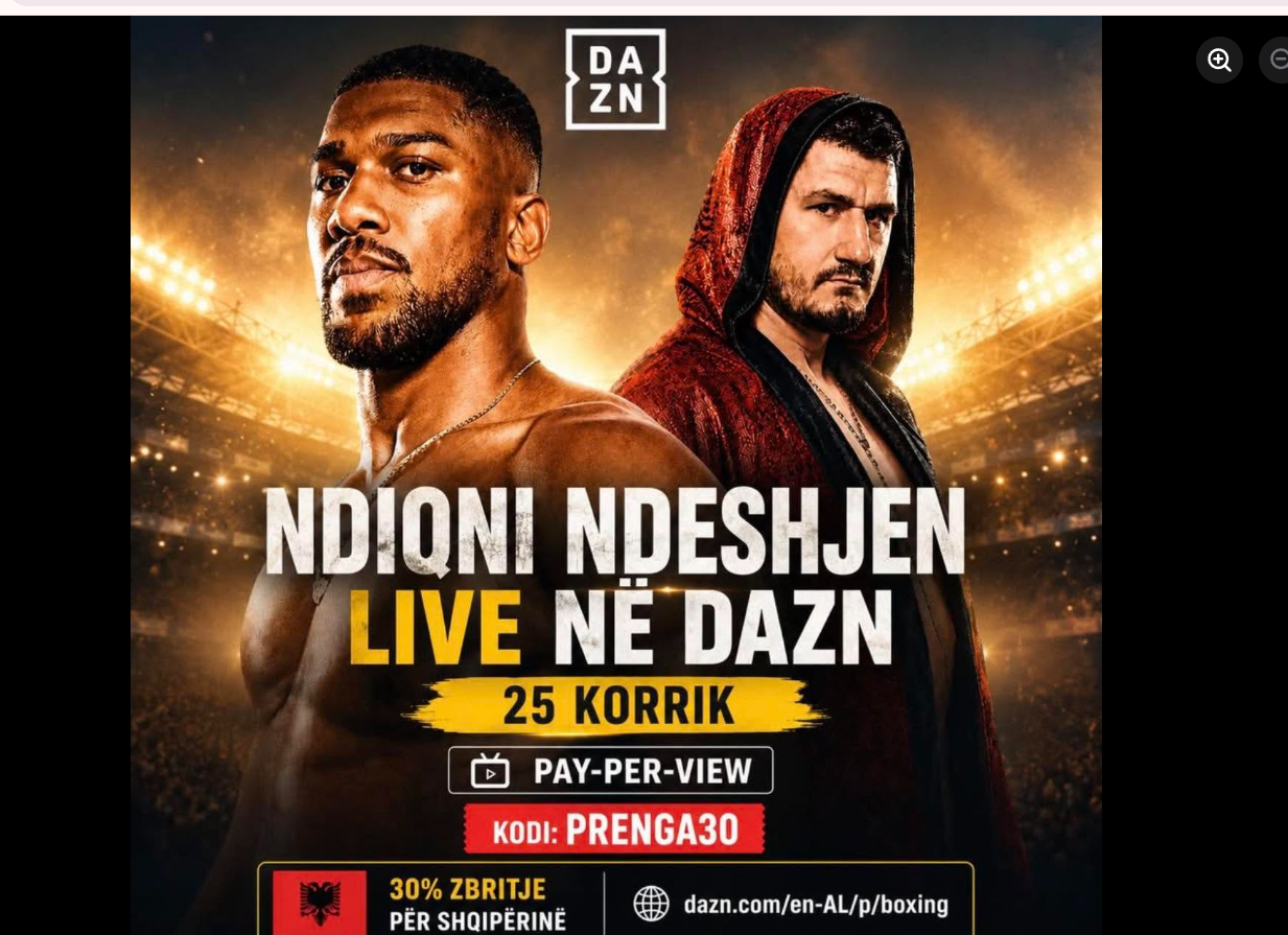 Përballja Prenga Joshua  Trajneri i njohur beson te forca dhe zemra e boksierit shqiptar